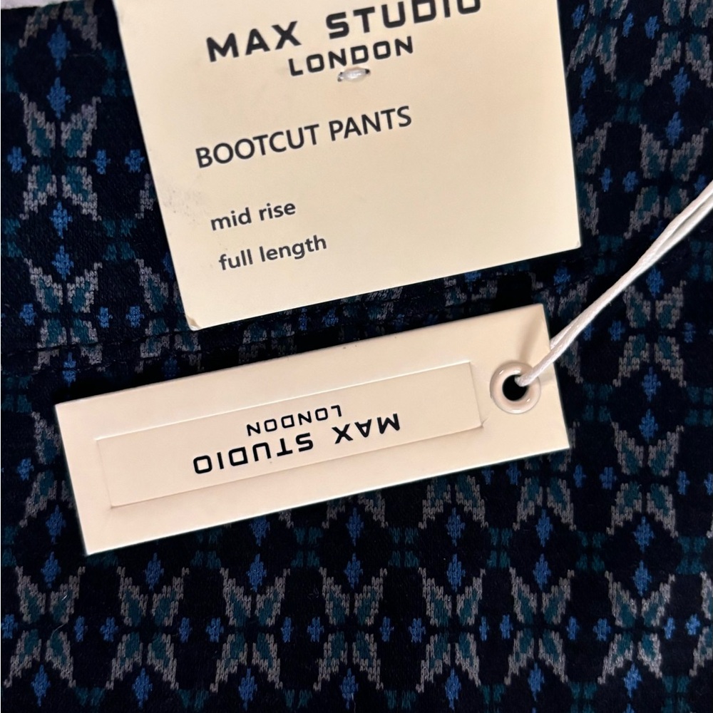 Women's Printed Ponte Bootleg Pant - Picture 4 of 10